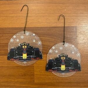 F1 Red Bull Racing Max Verstappen Inspired Christmas Ornament Set